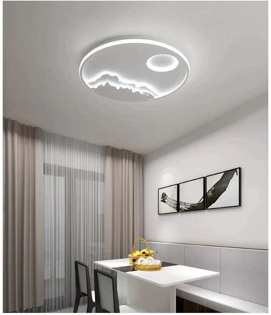 LED Ceiling Light Modern Nature  Sunrise Design For Living Room Bedroom Kitchen Dining Room Lighting Fixture   ICFW1910