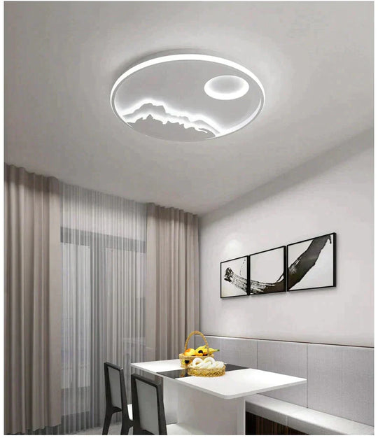 Led Ceiling Light Modern Nature Sunrise Design For Living Room Bedroom Kitchen Dining Lighting