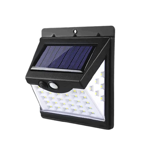 100 LEDs Outdoor Solar Wall Lamp PIR Motion Sensor Solar Porch Lights IP65 Sunlight Powered  For Street Fence Garden Security