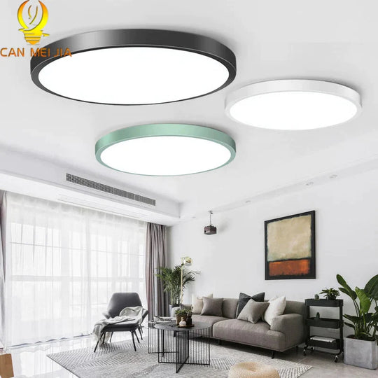 Led Ceiling Lamp Round LED Light 15W 20W 30W 50W Kitchen Luminaria Room Lights Modern Fixture Surface Mounted Home Lighting