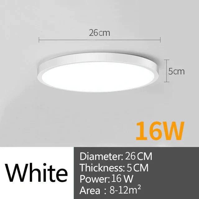 Led Ceiling Lamp Round LED Light 15W 20W 30W 50W Kitchen Luminaria Room Lights Modern Fixture Surface Mounted Home Lighting