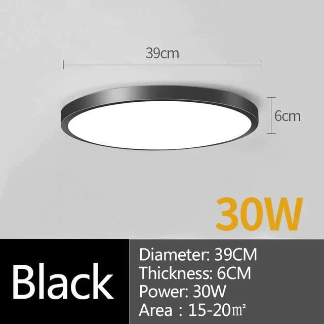 Led Ceiling Lamp Round LED Light 15W 20W 30W 50W Kitchen Luminaria Room Lights Modern Fixture Surface Mounted Home Lighting