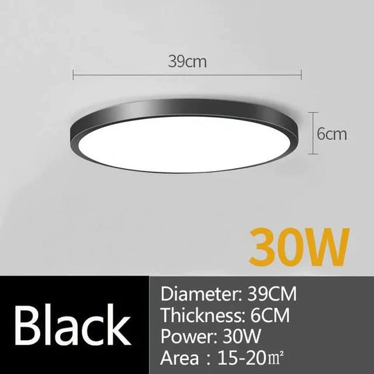 Led Ceiling Lamp Round LED Light 15W 20W 30W 50W Kitchen Luminaria Room Lights Modern Fixture Surface Mounted Home Lighting