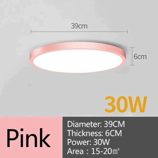 Led Ceiling Lamp Round Led Light 15W 20W 30W 50W Kitchen Luminaria Room Lights Modern Fixture