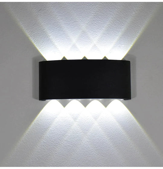 NEW Wall Lamp Led Aluminum Outdoor Indoor Ip65 Up Down White Black Modern For Home Stairs Bedroom Bedside Bathroom Light