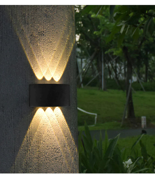 NEW Wall Lamp Led Aluminum Outdoor Indoor Ip65 Up Down White Black Modern For Home Stairs Bedroom Bedside Bathroom Light