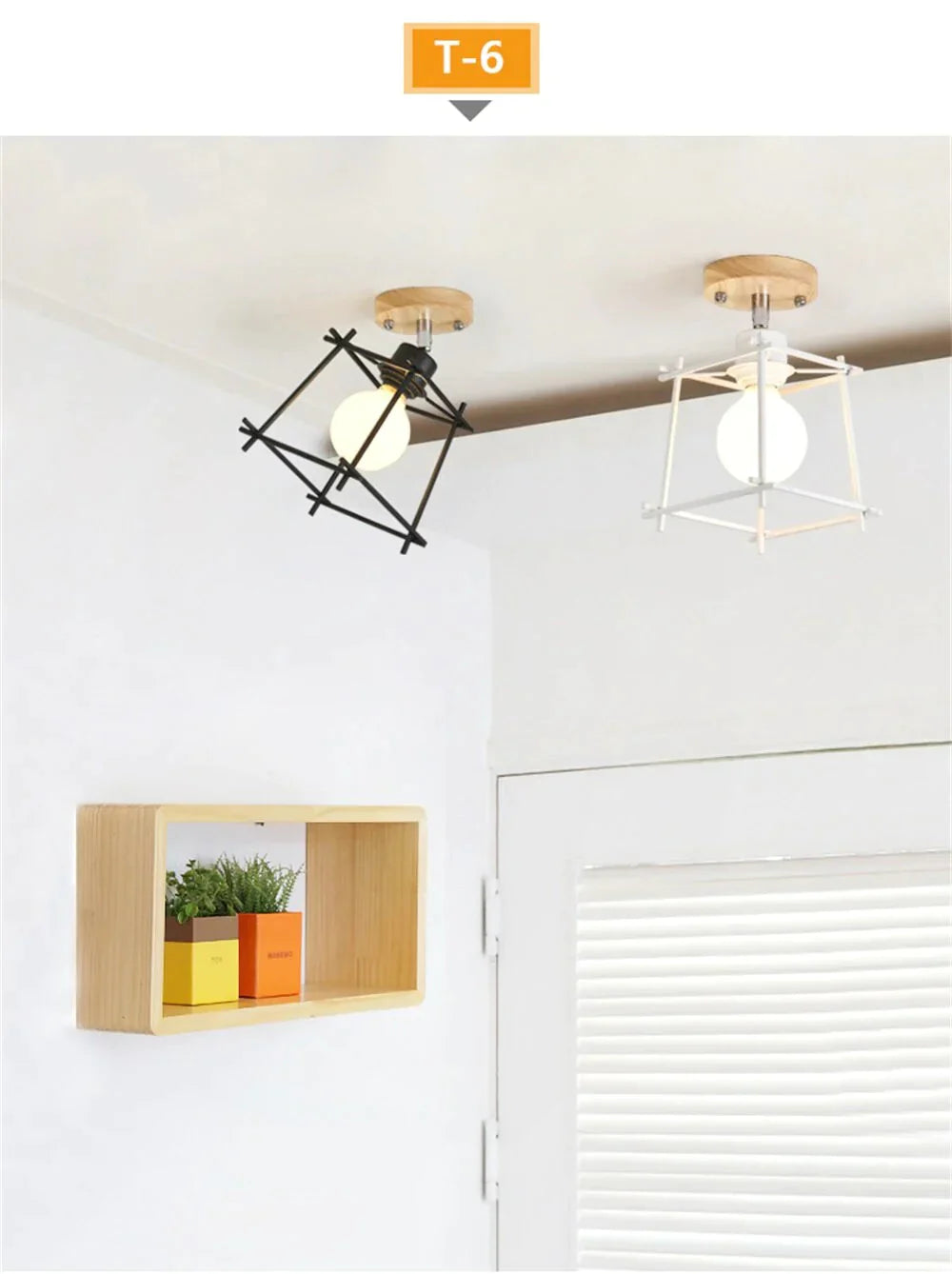 Nordic restaurant wrought iron ceiling lamp modern minimalist study bedroom personality creative ceiling lamp