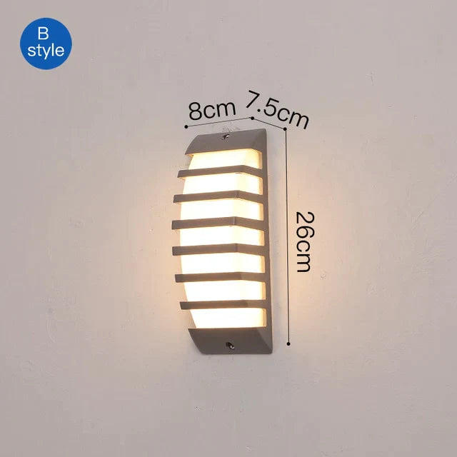 Modern Porch Light Waterproof IP65 Radar Sensor Wall Lamps For Courtyard Patio Garden Front Door LED Outdoor Lighting