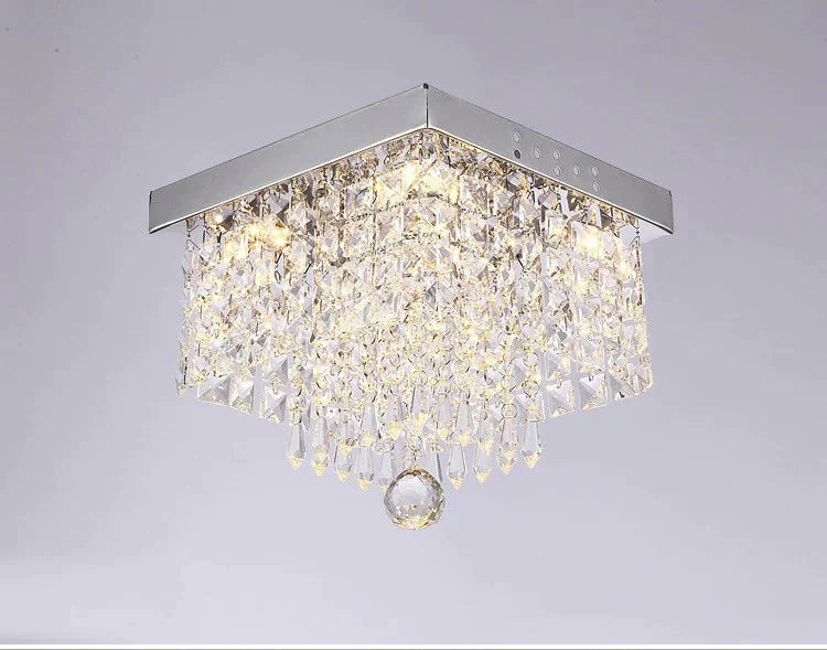 Square simple aisle living room LED ceiling crystal lamp balcony entrance corridor corridor aisle lamp creative ceiling lamp