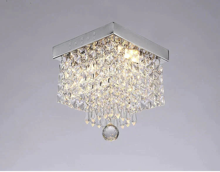 Square Simple Aisle Living Room Led Ceiling Crystal Lamp Balcony Entrance Corridor Creative Ceiling