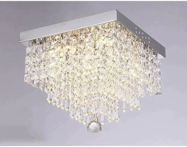 Square Simple Aisle Living Room Led Ceiling Crystal Lamp Balcony Entrance Corridor Creative Ceiling