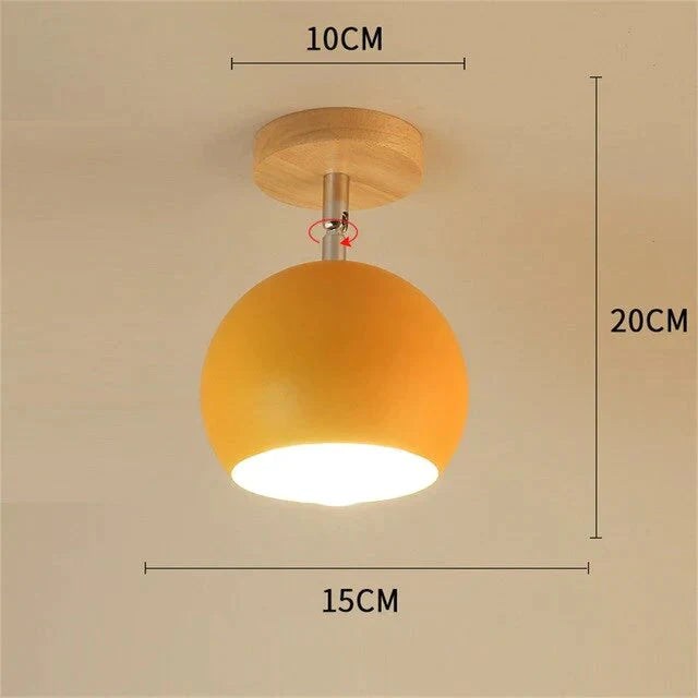 Nordic Macaron ceiling lamp creative porch aisle lights bay window balcony lights home bedroom cloakroom corridor lights