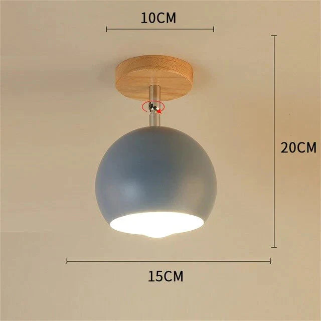 Nordic Macaron ceiling lamp creative porch aisle lights bay window balcony lights home bedroom cloakroom corridor lights