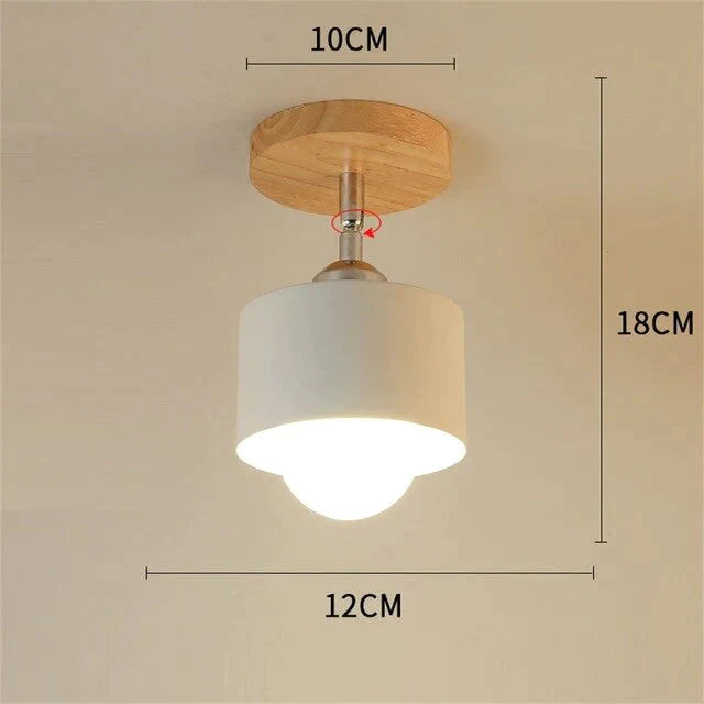 Nordic Macaron ceiling lamp creative porch aisle lights bay window balcony lights home bedroom cloakroom corridor lights