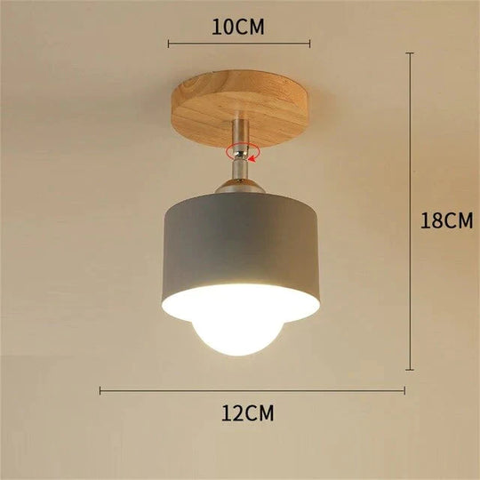 Nordic Macaron ceiling lamp creative porch aisle lights bay window balcony lights home bedroom cloakroom corridor lights