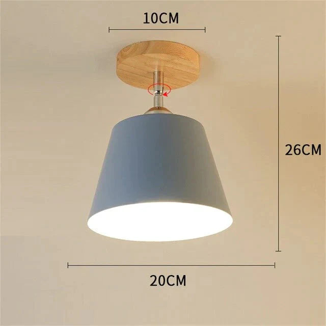 Nordic Macaron ceiling lamp creative porch aisle lights bay window balcony lights home bedroom cloakroom corridor lights