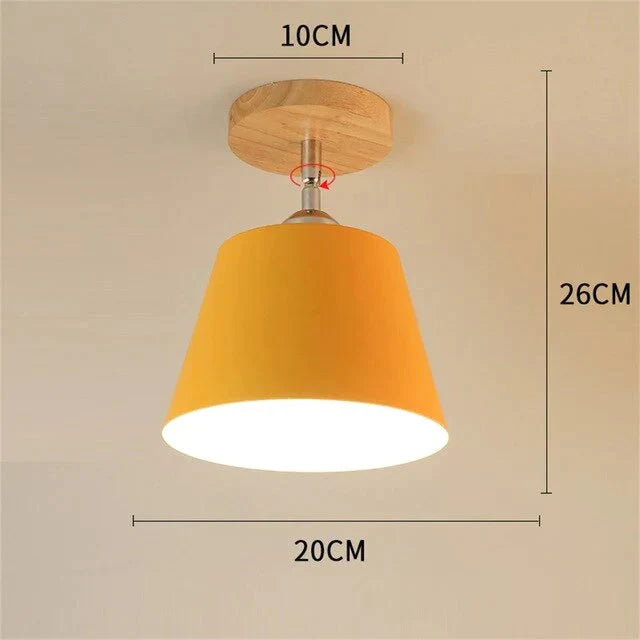 Nordic Macaron ceiling lamp creative porch aisle lights bay window balcony lights home bedroom cloakroom corridor lights