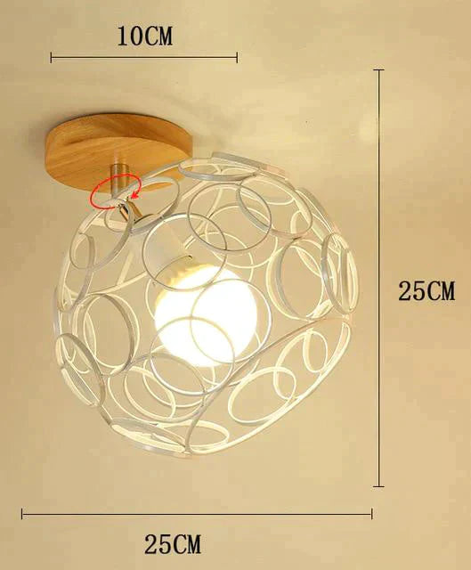 Creative Crystal Minimalist Ceiling Light Single Wall Lamp Bedroom European Iron Crystal Decor Lamps