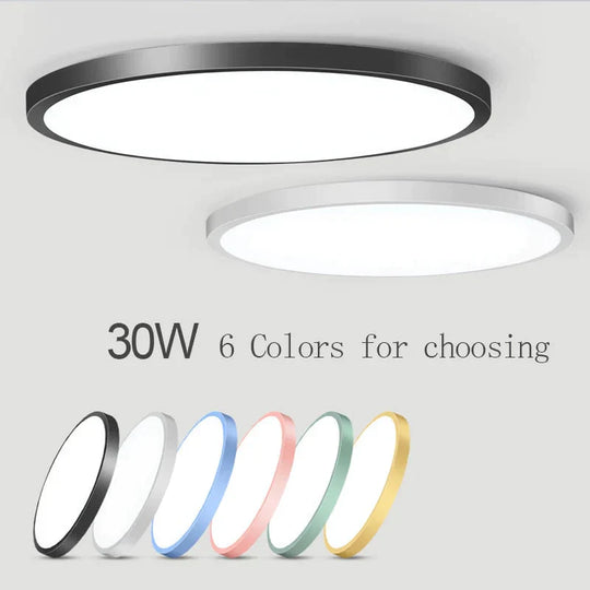 Led Ceiling Lights Modern Leds Ceiling Lamp Light Fixtures Round Panel Lamps 12W 24W For Living Room Kitchen