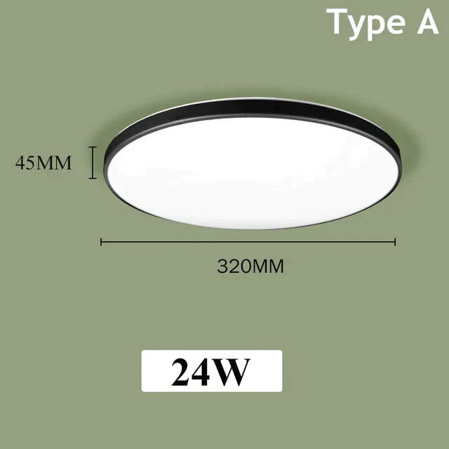 Led Ceiling Lights Modern Leds Lamp Light Fixtures Round Panel Lamps 12W 24W For Living Room Kitchen