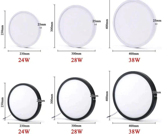 Led Surface Mounted Ceiling Light 24W 28W 38W Lampada Led Lamp Ceiling