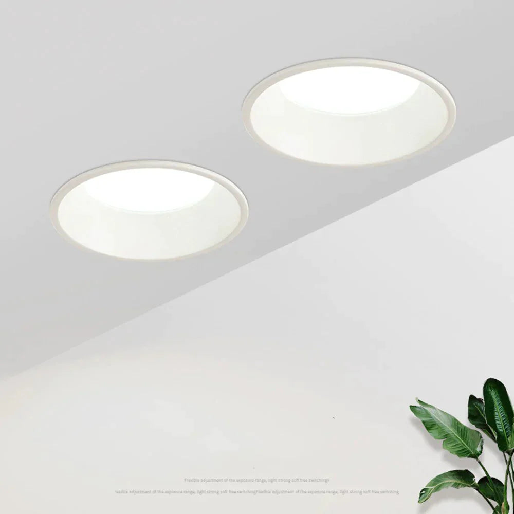 Three Color Light Changeable LED spot lights Recessed ceiling lamp 15W 10W 7W living room simple Nordic led Spotlight lighting