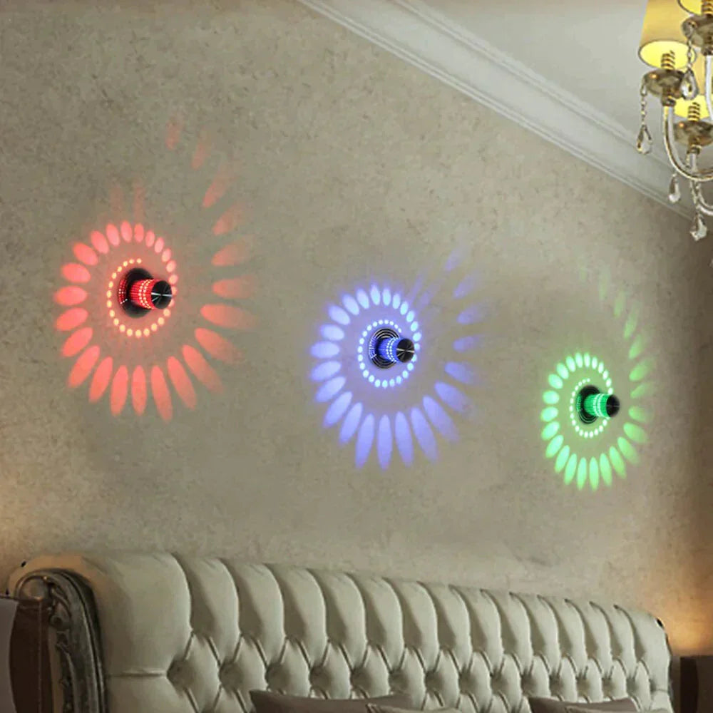 Creative Led Ceiling Lights 3W Modern Led Lamps Colorful Wall Sconce Living Room Surface Mounted