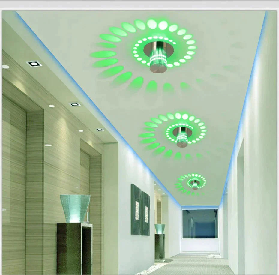 Creative Led Ceiling Lights 3W Modern Led Lamps Colorful Wall Sconce Living Room Surface Mounted