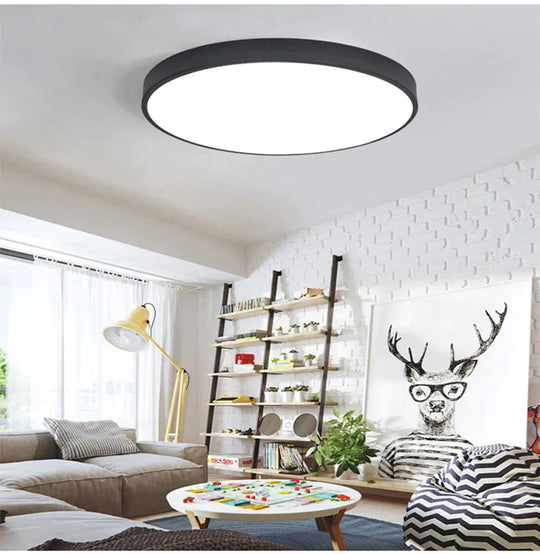 Surface Mount Ultra Thin 5cm LED Ceiling Light Dimmable Modern Lamp Home Lighting Living Room Bedroom Kitchen Lamparas De Techo