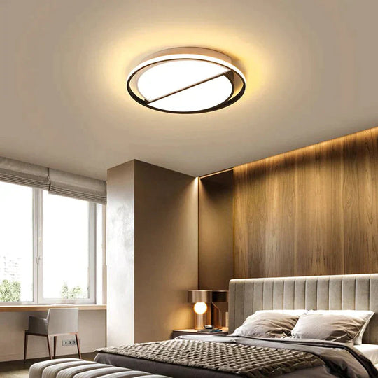 Modern Round Iron Living Room Chandelier Fixtures Led Lustre Bedroom Restaurant Dimmable Chandeliers