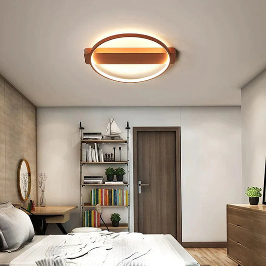 Minimalist Round Modern Led Ceiling Lights For Living Room Bedroom Aluminum Lamp Body Dimmable Luminaire Plafonnier