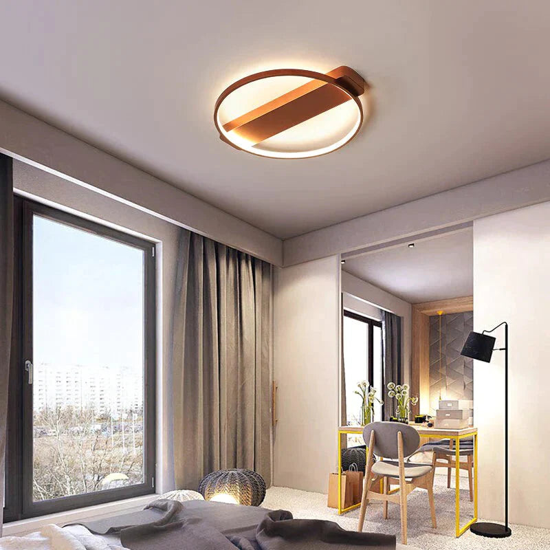 Minimalist Round Modern Led Ceiling Lights For Living Room Bedroom Aluminum Lamp Body Dimmable Luminaire Plafonnier