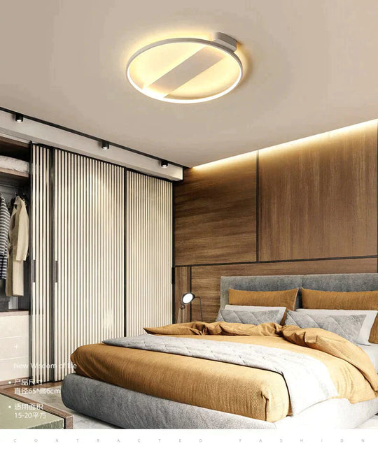 Minimalist Round Modern Led Ceiling Lights For Living Room Bedroom Aluminum Lamp Body Dimmable