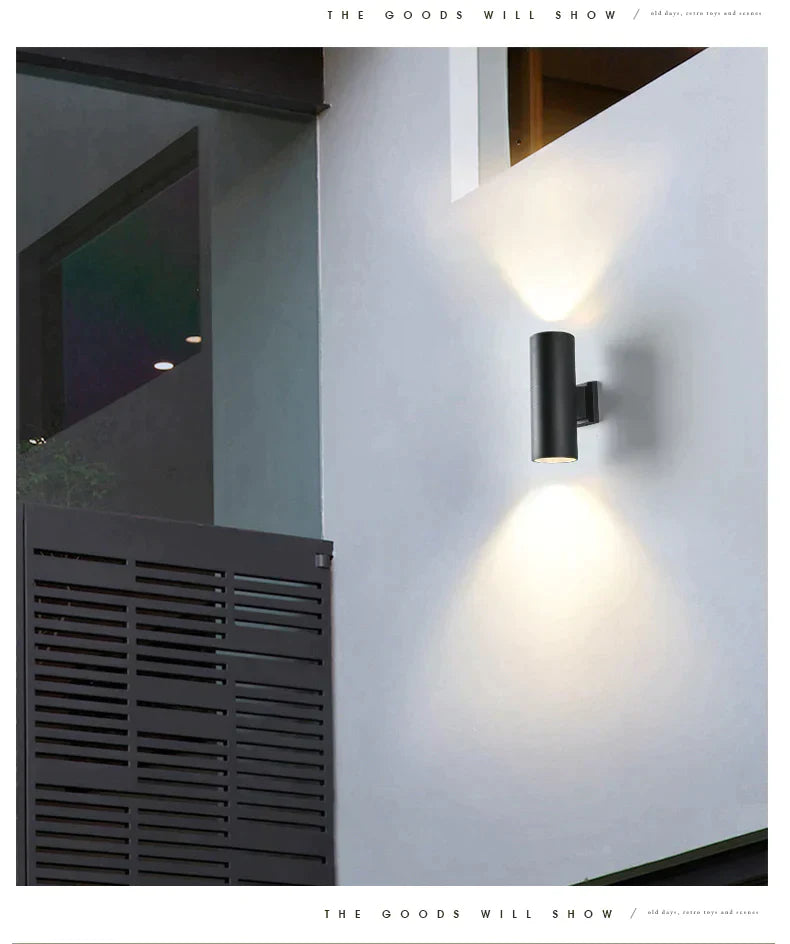 Black gray up down outdoor wall light 6W 10W 20W 30W 36W porch garden waterproof home lighting outdoor ZBW0015