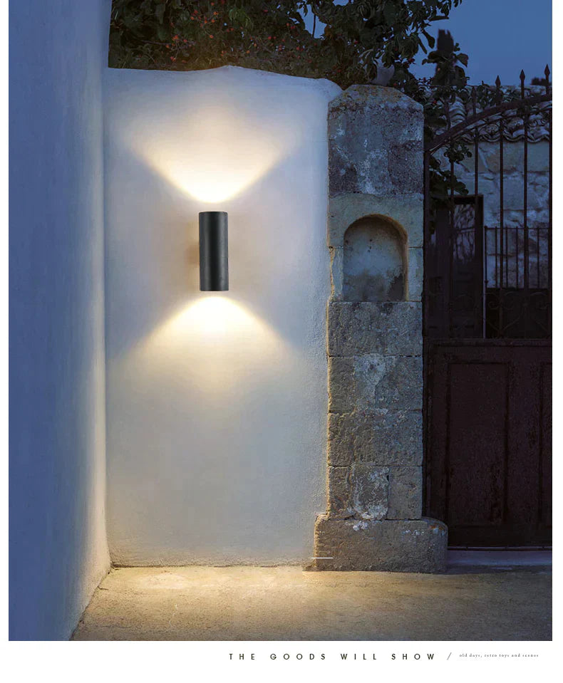 Black gray up down outdoor wall light 6W 10W 20W 30W 36W porch garden waterproof home lighting outdoor ZBW0015