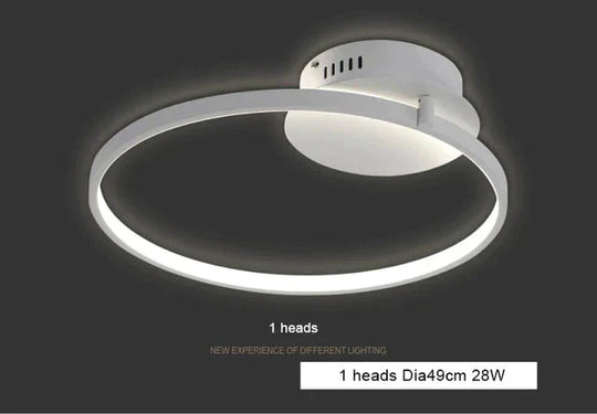 New Arrival Circle Rings Designer Modern Led Ceiling Lights Lamp For Living Room Bedroom Remote Control Ceiling Lamp Fixtures