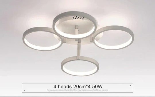 New Arrival Circle Rings Designer Modern Led Ceiling Lights Lamp For Living Room Bedroom Remote Control Ceiling Lamp Fixtures