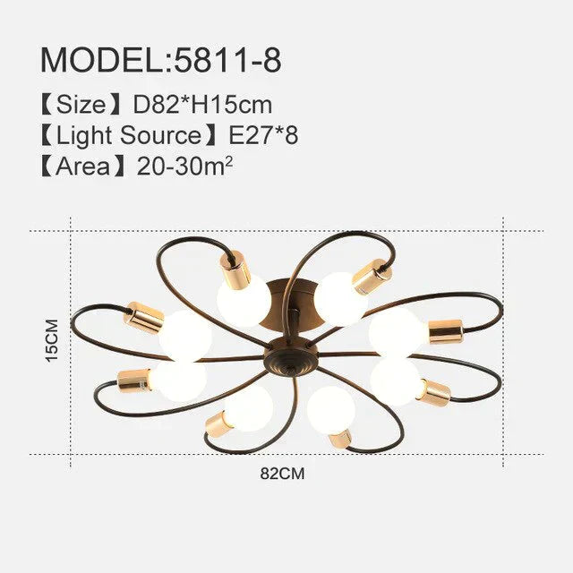 Creative Design Led Ceiling Lights Luminaire Plafonnier Living Room Bedroom Corridor Modern Home