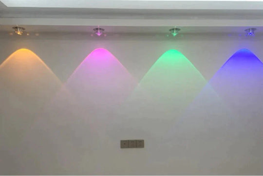 Modern Led Ceiling Light 3W Rgb Porch Lamp Surface Mount Flush Balcony Corridors Decor Lighting