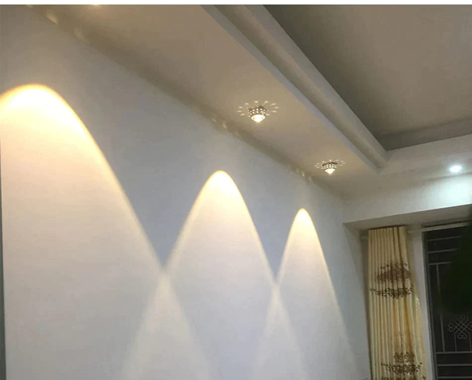 Modern Led Ceiling Light 3W Rgb Porch Lamp Surface Mount Flush Balcony Corridors Decor Lighting