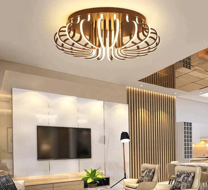 Modern Living Room Led Ceiling Lights For 10-15Square Meters Restaurant Indoor Light Luminarias Para