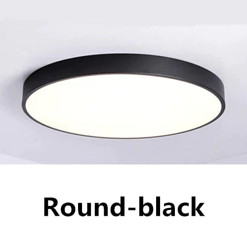 Ultra-thin LED 5cm Ceiling Light Modern Ceiling Lamp Surface Mount Flush Panel Remote Control Light for Restaurant Foyer Bedroom