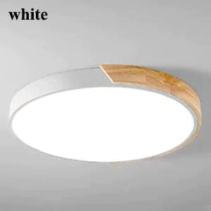 Nordic Oak App Dimmable Led Ceiling Lights Living Room Round Multicolor Alloy Led Ceiling Lamp Bedroom Led Ceiling Light Fixture