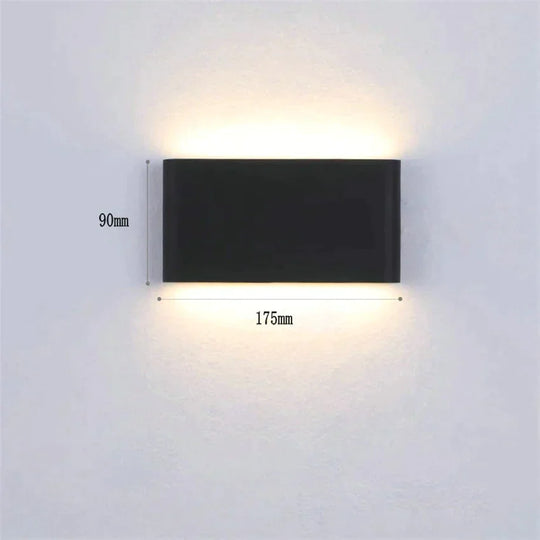 Outdoor Waterproof IP65 Wall Lamp  6W/12W LED Wall Light Modern Indoor/Outdoor Decor Up Down Dual-Head Aluminum Wall Lamp NR-10