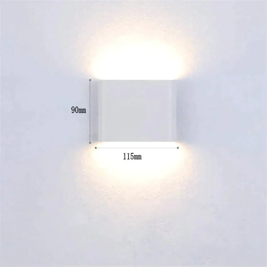 Outdoor Waterproof IP65 Wall Lamp  6W/12W LED Wall Light Modern Indoor/Outdoor Decor Up Down Dual-Head Aluminum Wall Lamp NR-10