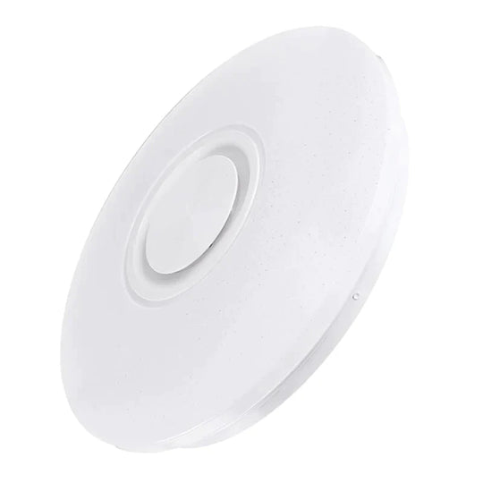 36W Rgb Flush Mount Round Starlight Music Led Ceiling Light Lamp With Bluetooth Speaker, Dimmable Color Changing Light Fixture