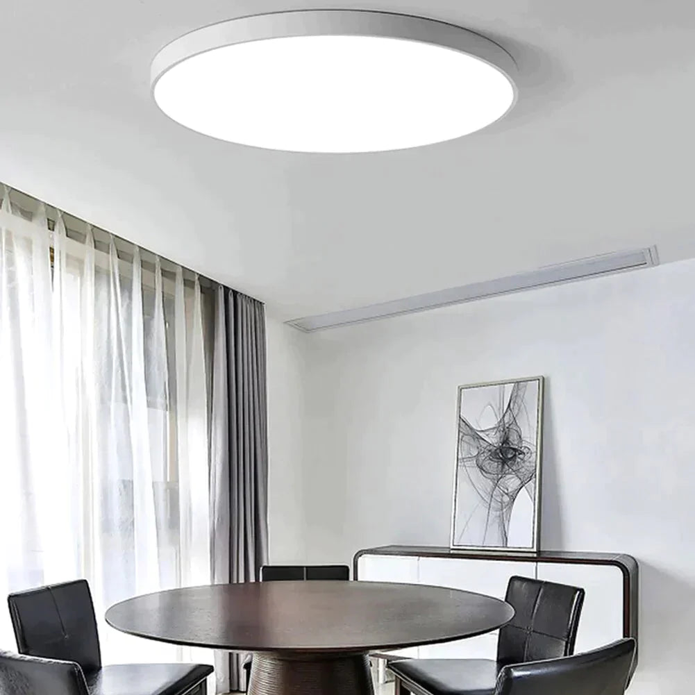 Led Modern Ceiling Lamp Acryl Round 5Cm Super Thin Surface Mount Dia 30Cm Light For Living Room