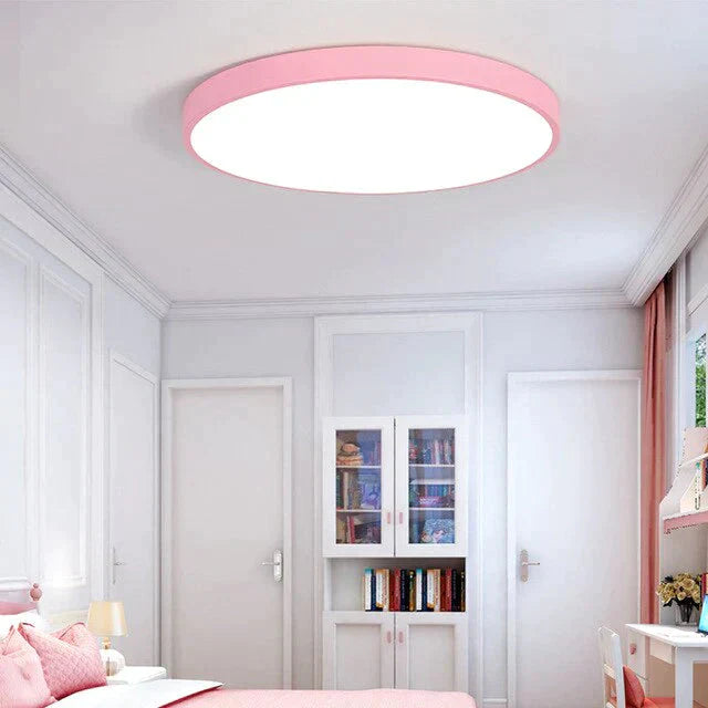 Led Modern Ceiling Lamp Acryl Round 5Cm Super Thin Surface Mount Dia 30Cm Light For Living Room