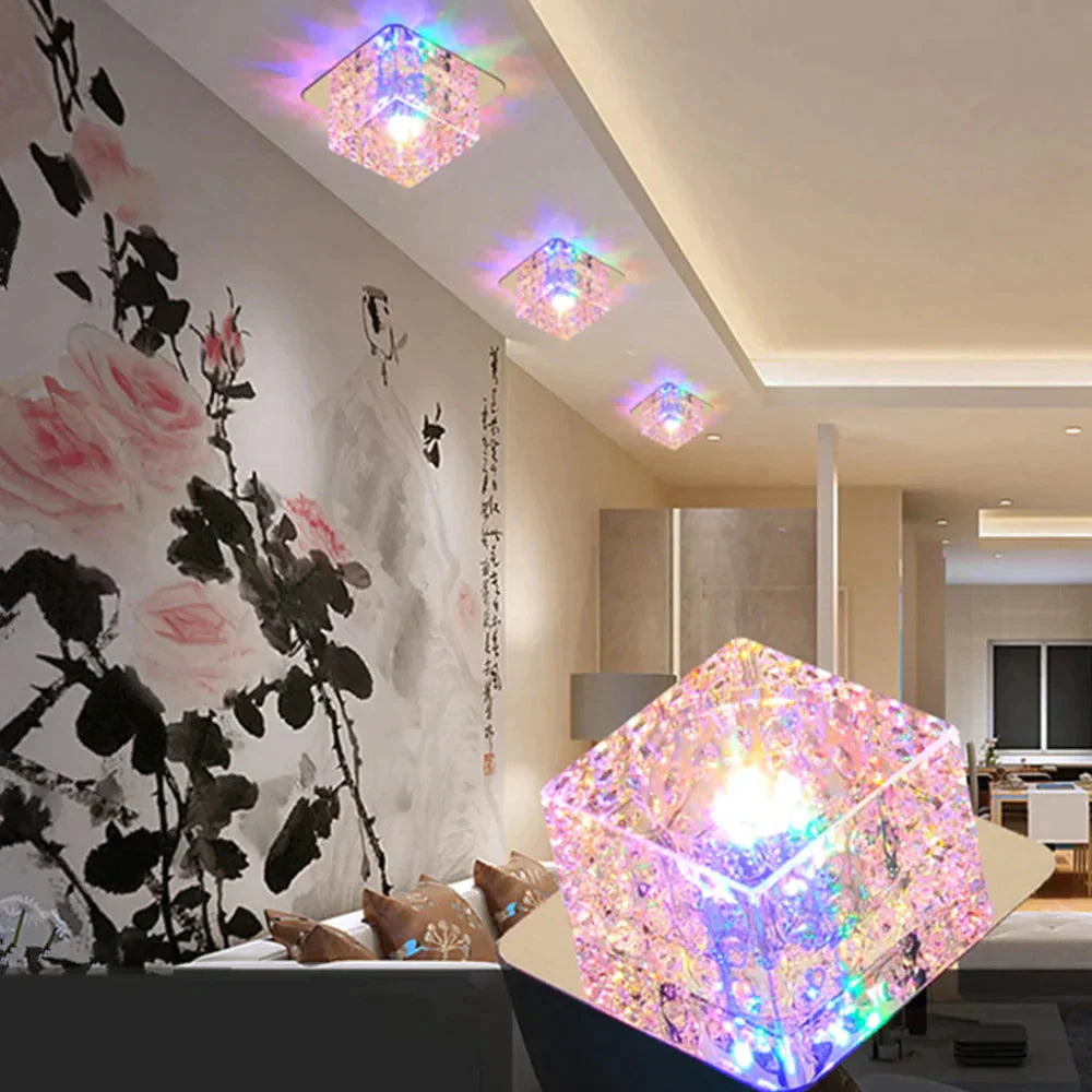 Led Ceiling Light Surface Mounted Crystal Aisle Lamp Lustre Modern For Living Room Indoor Bedroom