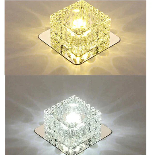 Led Ceiling Light Surface Mounted Crystal Aisle Lamp Lustre Modern For Living Room Indoor Bedroom